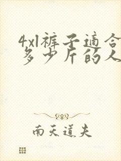 4xl裤子适合多少斤的人穿