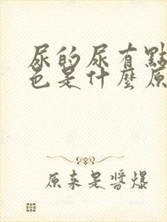 尿的尿有点黄红色是什么原因