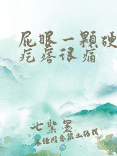 屁眼一颗硬硬的疙瘩很痛