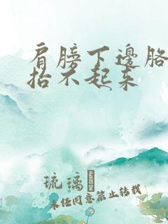 肩膀下边胳膊疼抬不起来