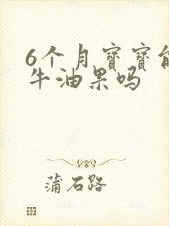 6个月宝宝能吃牛油果吗