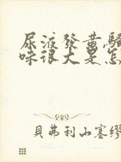 尿液发黄,骚臭味很大是怎么回事