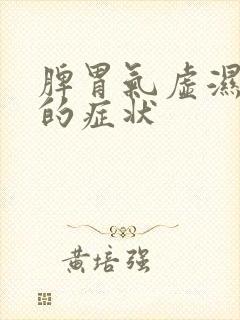 脾胃气虚湿气重的症状