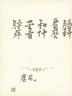 脖子和肩膀之间疼看什么科