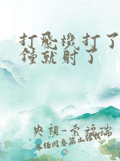 打飞机打了几分钟就射了