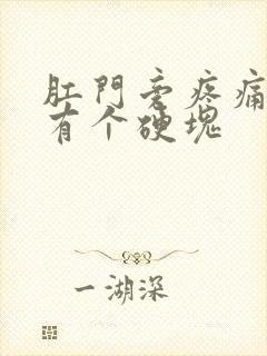 肛门旁疼痛按压有个硬块