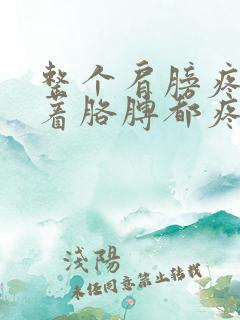 整个肩膀疼痛带着胳膊都疼怎么回事