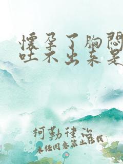 怀孕了胸闷想吐吐不出来是怎么回事