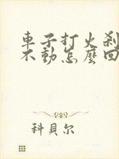 车子打火刹车踩不动怎么回事