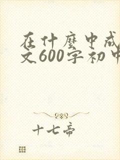 在什么中成长作文600字初中