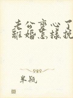 老公变心了非要离婚怎样挽回