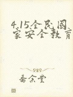 4.15全民国家安全教育日活动ppt