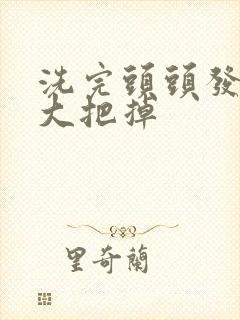 洗完头头发大把大把掉