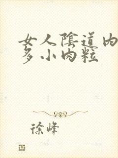 女人阴道内有很多小肉粒