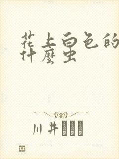 花上白色的虫是什么虫