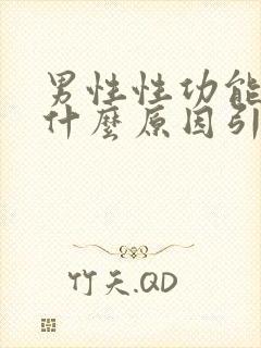 男性性功能下降什么原因引起的