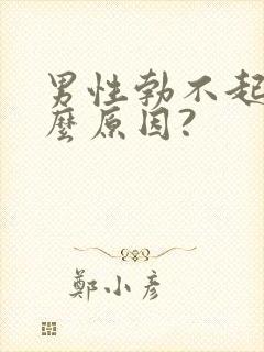 男性勃不起是什么原因?