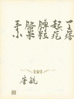 手胳膊起了好多小米粒疙瘩痒