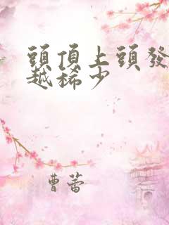 头顶上头发越来越稀少