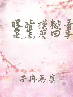 眼睛模糊看不清是怎么回事怕光