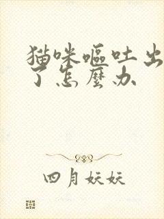 猫咪呕吐出毛球了怎么办