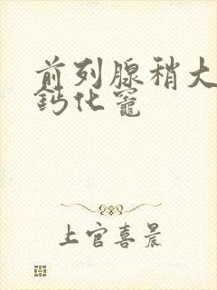 前列腺稍大并伴钙化灶