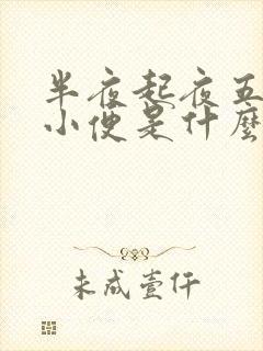 半夜起夜五六次小便是什么原因