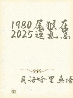 1980属猴在2025运气怎么样