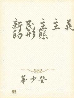 新民主主义社会的形态