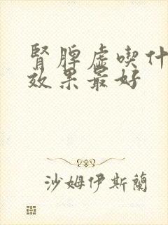 肾脾虚吃什么药效果最好