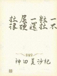 拉屎一粒一粒的很硬还拉不出怎么办