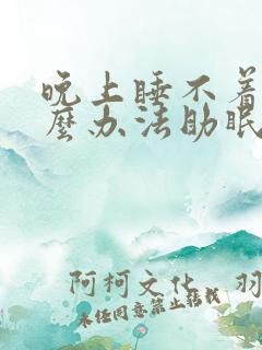 晚上睡不着有什么办法助眠