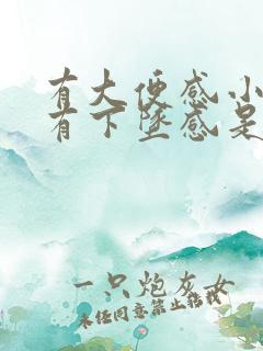 有大便感小肚子有下坠感是怎么回事