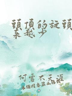 头顶的旋头发越来越少