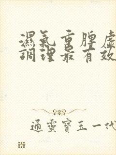 湿气重脾虚怎么调理最有效