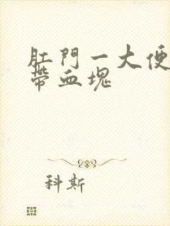 肛门一大便很痛带血块