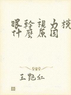 眼干视力模糊是什么原因