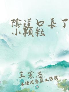 阴道口长了一些小颗粒