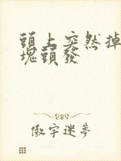 头上突然掉一小块头发