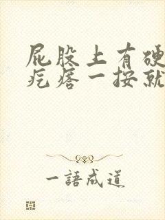 屁股上有硬硬的疙瘩一按就疼