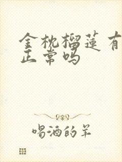 金枕榴莲有点酸正常吗