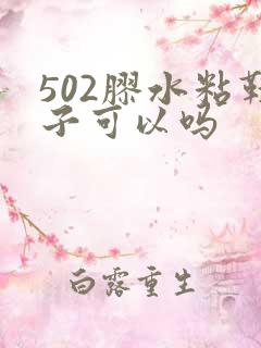 502胶水粘鞋子可以吗