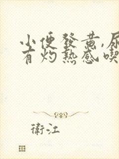 小便发黄,尿道有灼热感吃什么药