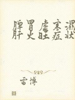 脾胃虚寒湿气重肝火旺症状