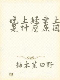 晚上经常上小便是什么原因