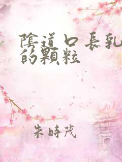 阴道口长乳白色的颗粒