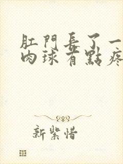 肛门长了一个小肉球有点疼