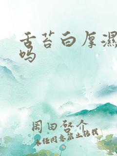 舌苔白厚湿气重吗