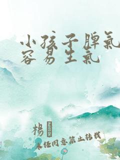 小孩子脾气暴躁容易生气