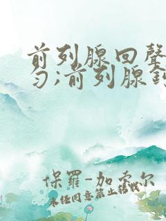 前列腺回声欠均匀;前列腺钙化灶